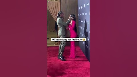 Cardi B saddest red carpet moment #cardib #offset #redcarpet #grammys #music #interview #wap