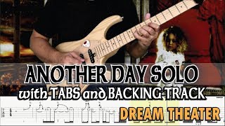 DREAM THEATER | ANOTHER DAY GUITAR SOLO with TABS and BACKING TRACK | ALVIN DE LEON (2019)