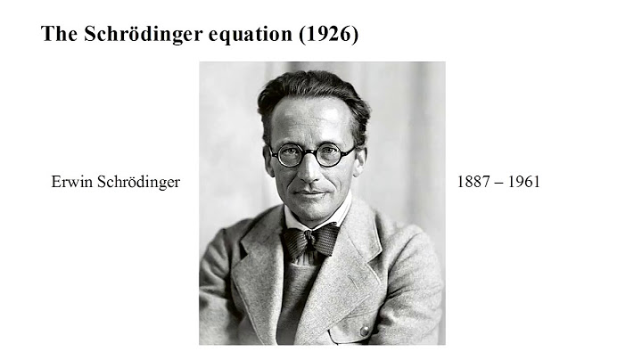 Quantum Mechanics 5a - Schrödinger Equation I
