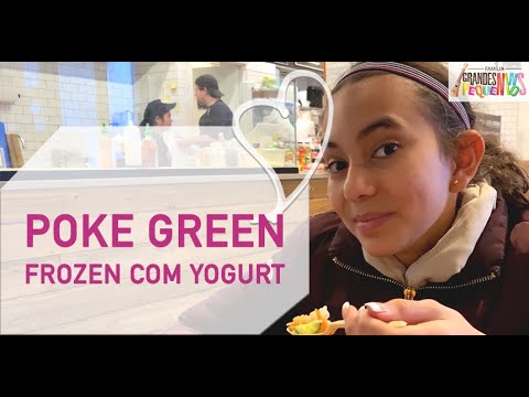 Família Grandes Pequeninos - Poke Green Frozen Frozen Yogurt - Poke e Frozen com o Papai