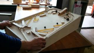 Wood Pinball Machine 핀볼만들기 우드핀볼..Pinball DIY