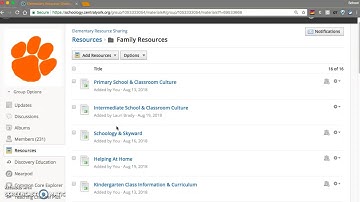 Moving Resources From Group To Course in Schoology