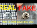 Real vs Fake Calvin Klein shirt. How to spot fake Calvin Klein