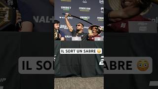 Il sort un sabre en pleine conf’ de presse 😳 #ARES39