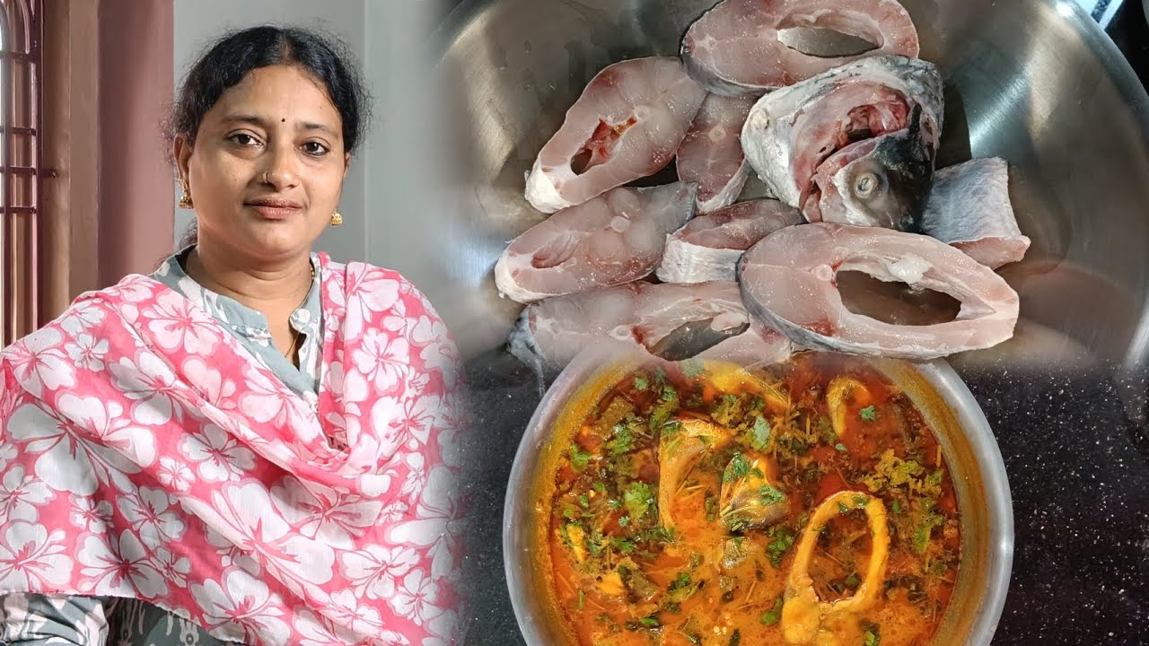 కట్ల చేప బెండకాయ పులుసు 🐟/మా వారు అయితే  shoe 👟 తీసుకున్నారు