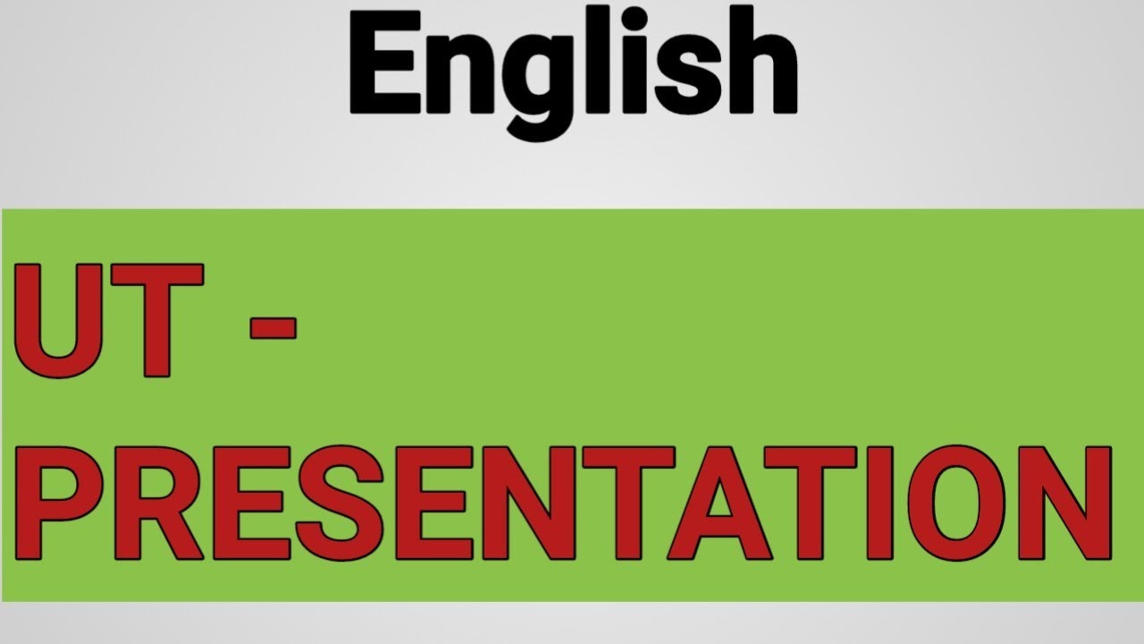 presentation in english test