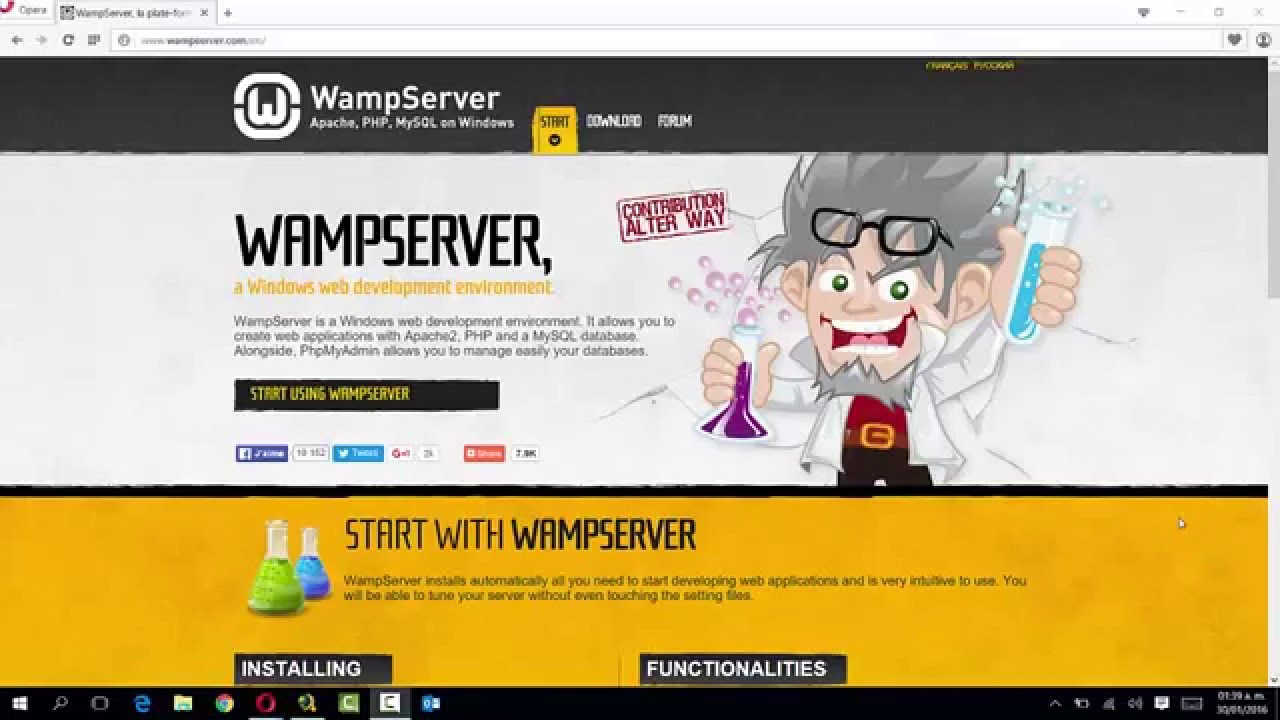Descarga e instala wampserver 2 5 en windows 10 youtube