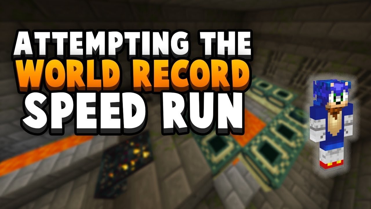 World Record Attempt: Minecraft Bedrock Set Seed Glitchless - World Record Attempt: Minecraft Bedrock Set Seed Glitchless