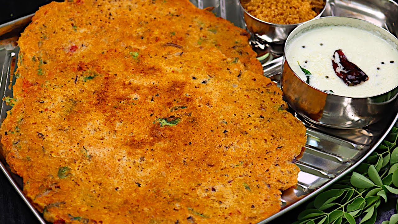 மொறு மொறு தஞ்சாவூர் உறைப்பு அடை! 😋 மாவு இப்படி அரையுங்க!👌 | adai dosai recipe in tamil | Orappu Adai