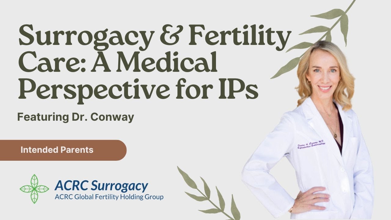 Fertility specialist Dr. Conway explains embryo creation and PGT during ACRC Global webinar