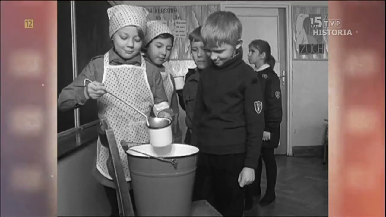 Migawki z przeszłości - Mleko w szkole - Telewizyjny Kurier Warszawski 1969