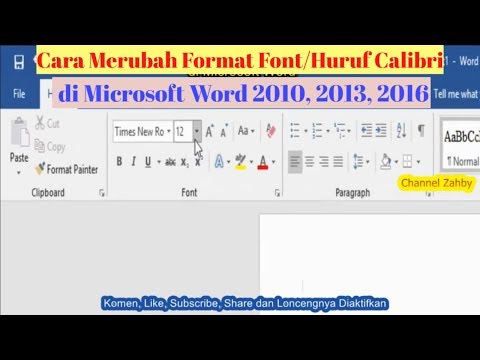 Video: Cara Mengubah Font Pada Halaman