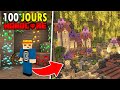 Jai survcu 100 jours dans un monde caverne sur minecraft hardcore 