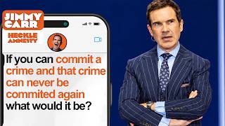 Jimmy Carr Crowd Work: Audience Member Gives Jimmy a Criminal Moral Dilemma