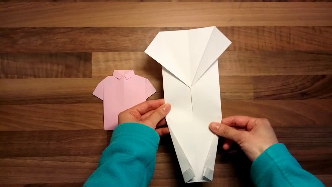Origami T Shirt Level 2 おりがみ Tシャツ Using B5 Paper Youtube