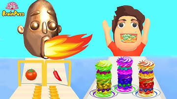 🥪 Sandwich Run WRONG COLOR CHALLENGE & Pancake Run😝 All Level Game Mobile PRO Walkthgrough UPDATE