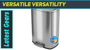iTouchless 50 Liter SoftStep Step Pedal Trash Can: Best for Odor Control