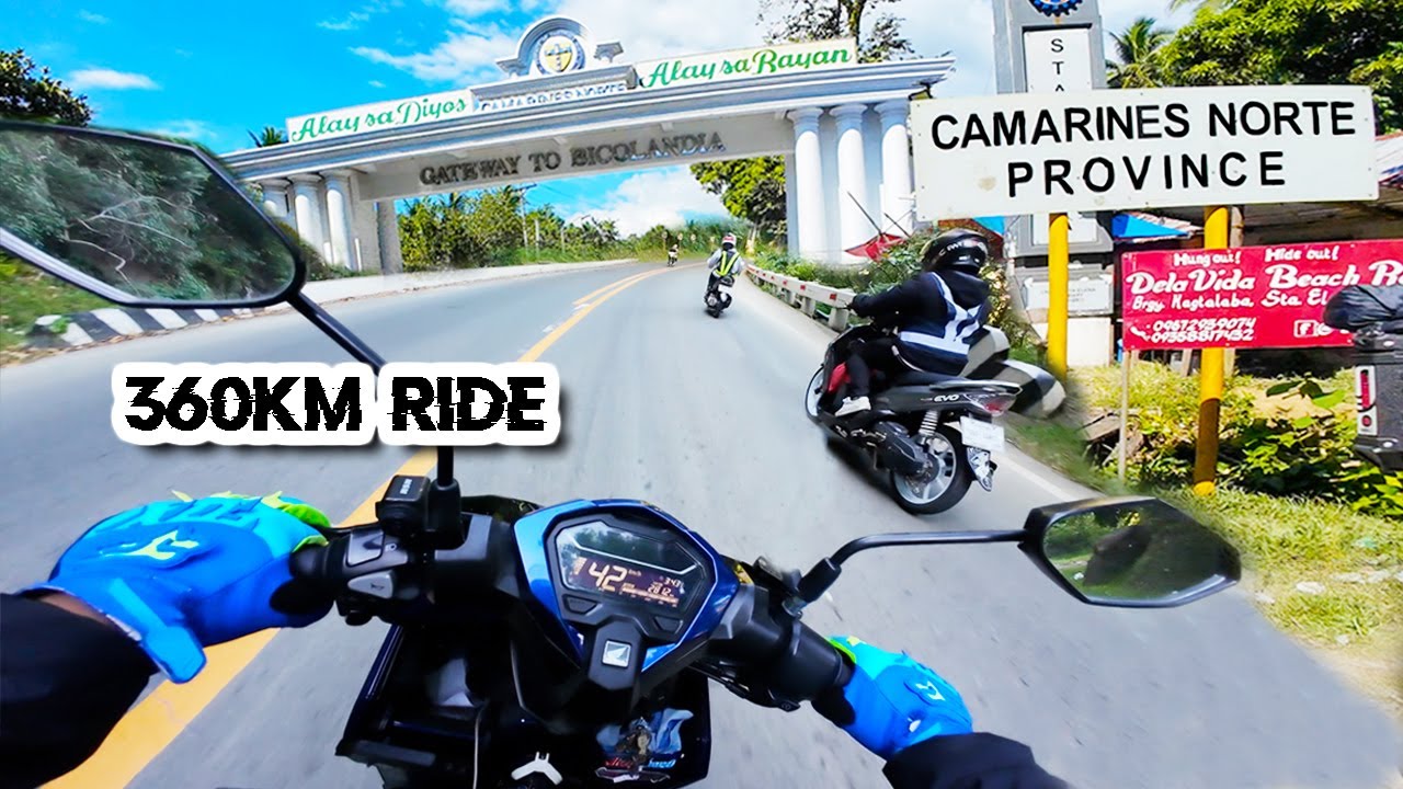 MANILA To DAET Camarines Norte | Honda CLICK125 V3 Yamaha MIO