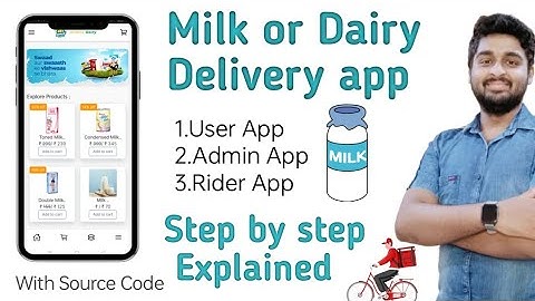 How to build a Milk or water delivery app | Full tutorial video in hindi.