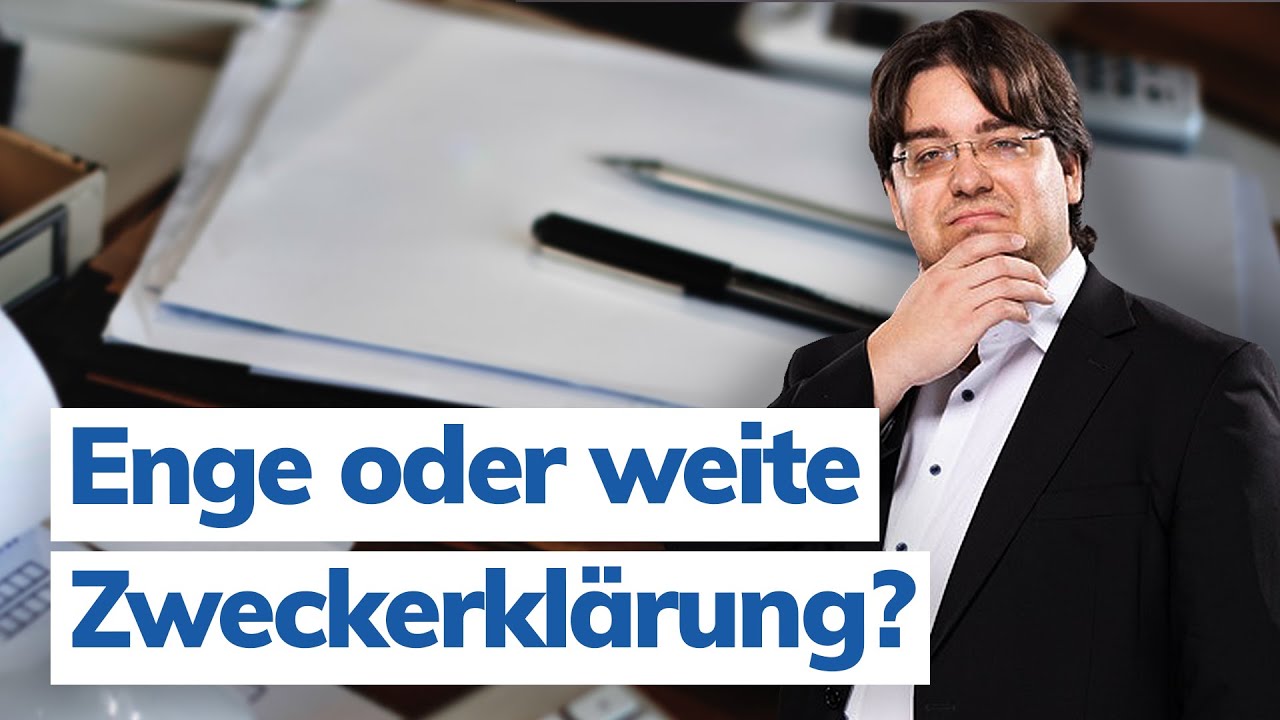 Zweckerklärung in der Immobilienfinanzierung - enge und weite (Globalgrundschuld) - YouTube