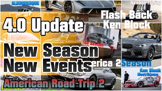 CSR2 | 4.0 UPDATE | EVERYTHING YOU NEED TO KNOW | AMERICAN ROAD TRIP 2 & NEW SEASON & NEW EVENT INFO