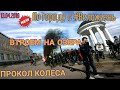 Катнули по городу с #ВелоЖизнь. Втроем на озера. Прокол колеса. Кормим больных собак. Читаем Есенина