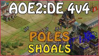 AOE2:DE - 4v4 EW Poles Shoals - eartahhj - 2026-04-16