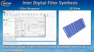 µWave Wizard: Inter Digital Filter Synthesis