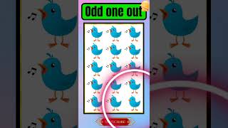 odd one out | #brainteaser #oddoneout #findthedifference #ytshorts #braingame