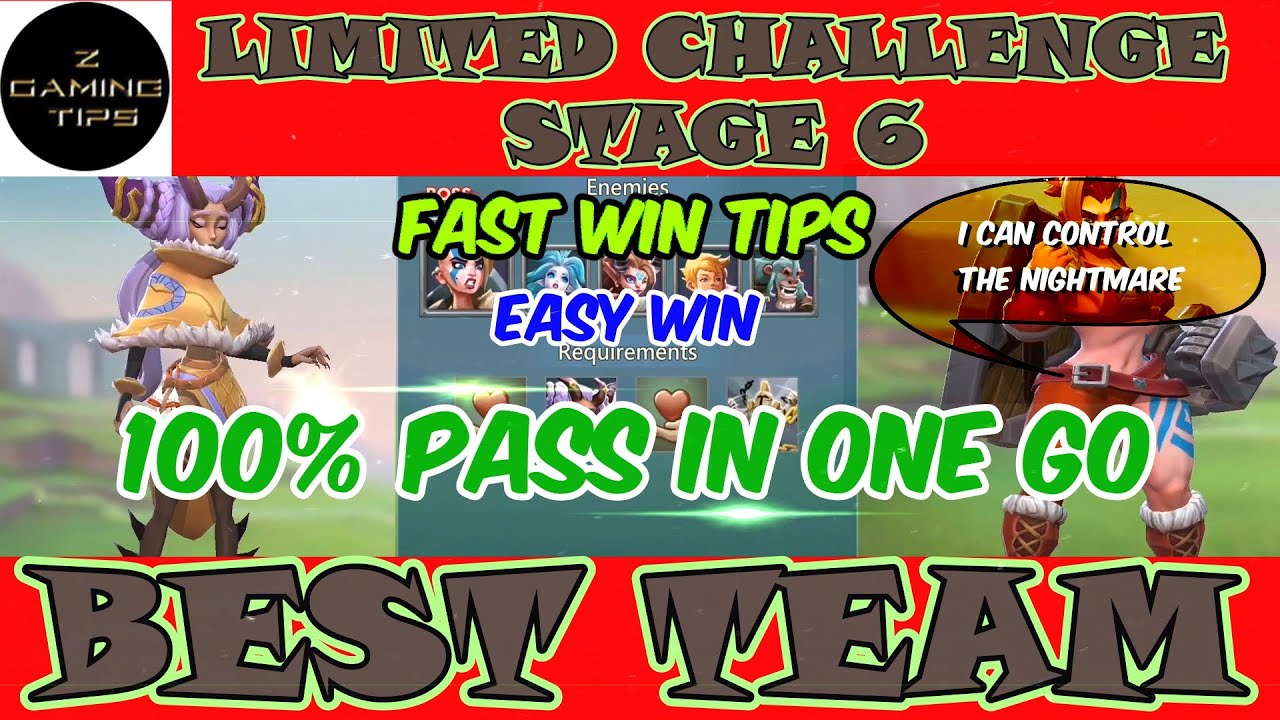 Dream Witch Limited Challenge Stage 6  - Saving Dreams | Best Team (100% pass in one go)