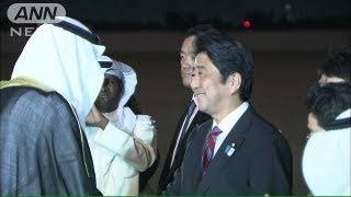 総理クウェート到着　五輪招致でトップセールスへ（13/08/26）
