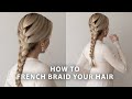 How To French Braid Your Own Hair | Easy Braided Ponytail