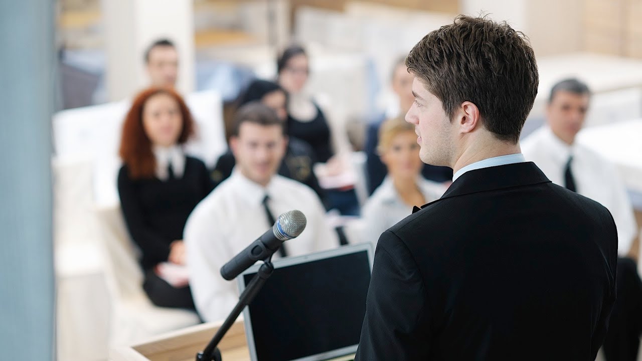 make a speech presentation