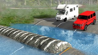 Cars vs Speed Bumps x Deep Water - BeamNG Drive - 🔥 ULTIMATE Edition Compilation