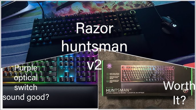 Huntsman Switches) Gaming Optical - Unboxing Review! Razer Clicky YouTube & V2 (Purple Keyboard