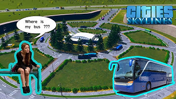Cities Skylines bus hub - Building a small bus station