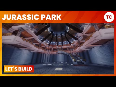 Let's Build Jurassic Park! - Ep 6 Visitor Center interior PT1! - Minecraft PC