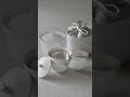 チタン白釉の入れ子の茶器