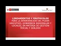 LINEAMIENTOS Y PROTOCOLOS PARA INTERVENCIÓN GESTIÓN SOCIAL Y DIÁLOGO (Conflictos) 008-2021-PCM-SGSD