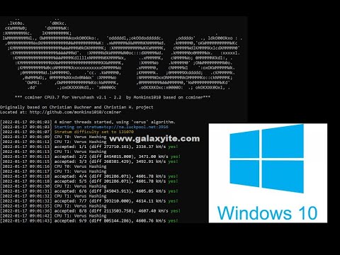 MINING VERUS WITH CCMINER WINDOWS