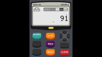 Calculator 2 The Game Level 196 Solution