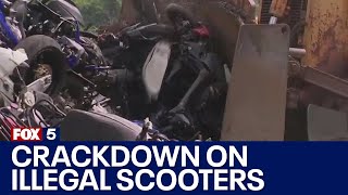 Crackdown on illegal scooters