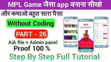 How to make professional MPL game / free aia file kodular / MPL game full tutorial 2021 / PART - 26