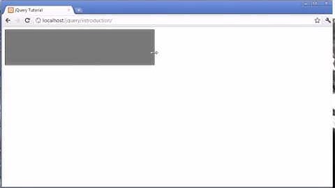 jQuery Tutorial   151   Resizable
