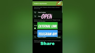 Open External Link within the Telegram App,How? #shortsfeed #telegramsettings  #ytshorts