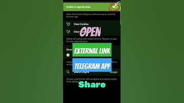 Open External Link within the Telegram App,How? #shortsfeed #telegramsettings  #ytshorts