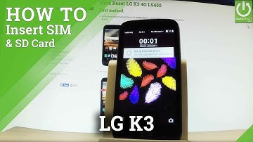 How to Install SIM & SD in LG K3 4G LS450 - Set Up SIM & SD
