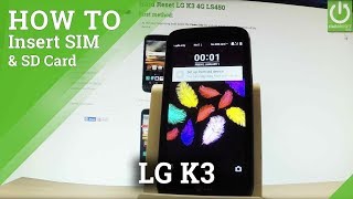 How to Install SIM & SD in LG K3 4G LS450 - Set Up SIM & SD