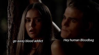 Stefan and Elena bickering each other for 6 minutes straight