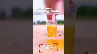 EXPERIMENT : Big Devil&#39;s Toothpaste Explosion From Coca Cola #shorts